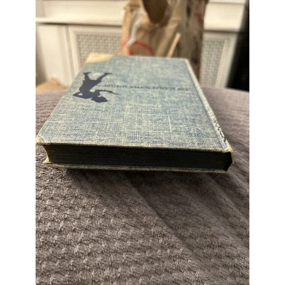 Nancy Drew Vintage 1954 #32 The Scarlet Slipper Mystery Carolyn Keene Blue Tweed - Picture 4 of 10